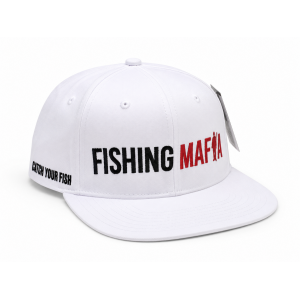 Бейсболка с прямым  козырьком, цвет Белый FishingMafia