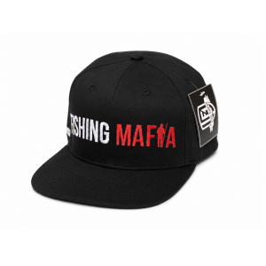 Бейсболка с прямым  козырьком, цвет Черный FishingMafia